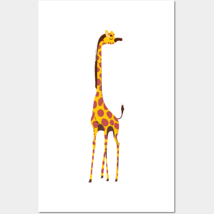 Vintage style Giraffe Posters and Art